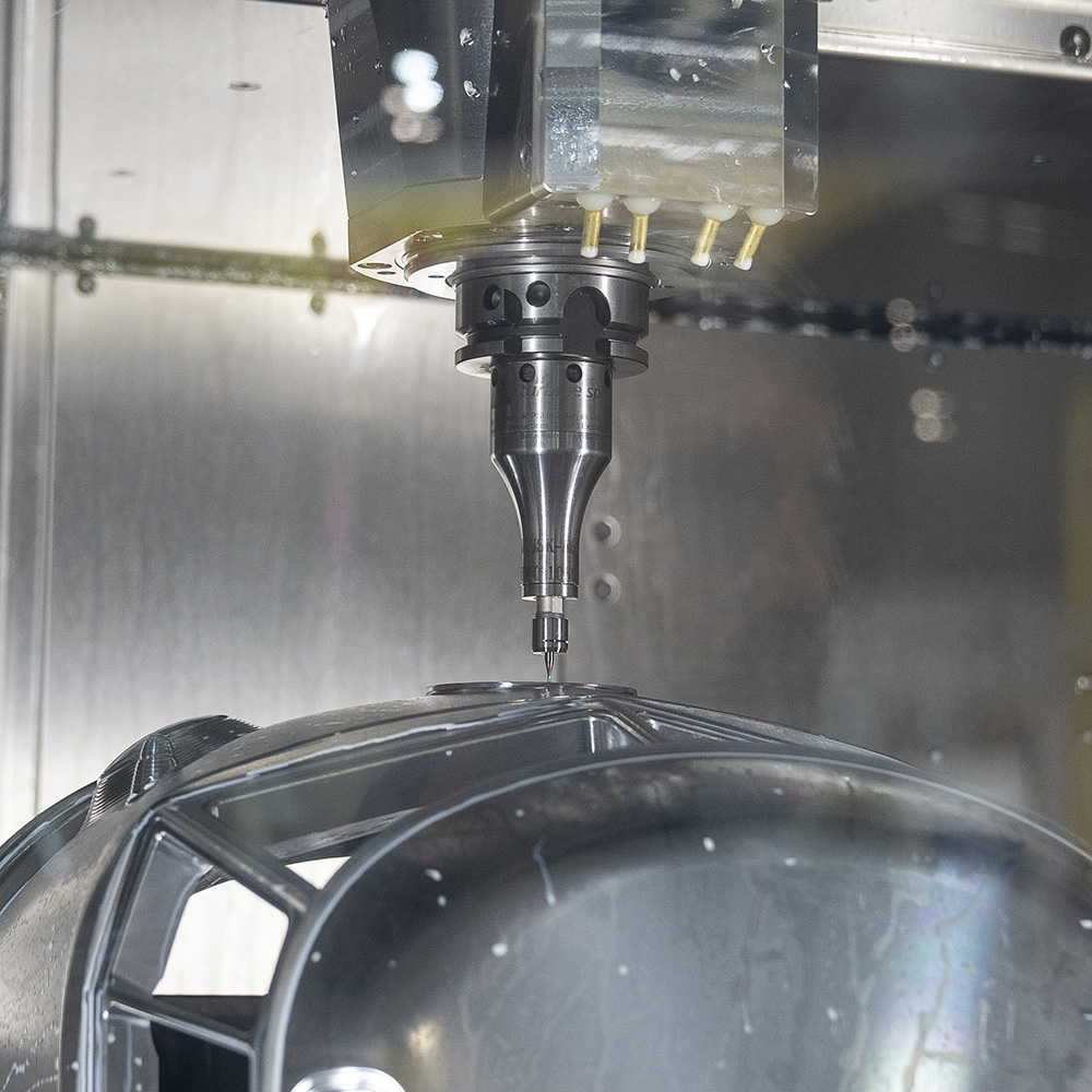 601HSK-A63 high-speed cnc air spindle on a Hermle.