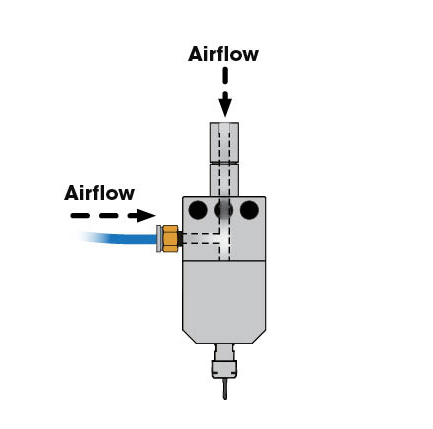 A 625JS with side or rear air inlet Air Turbine Spindle® mounting.